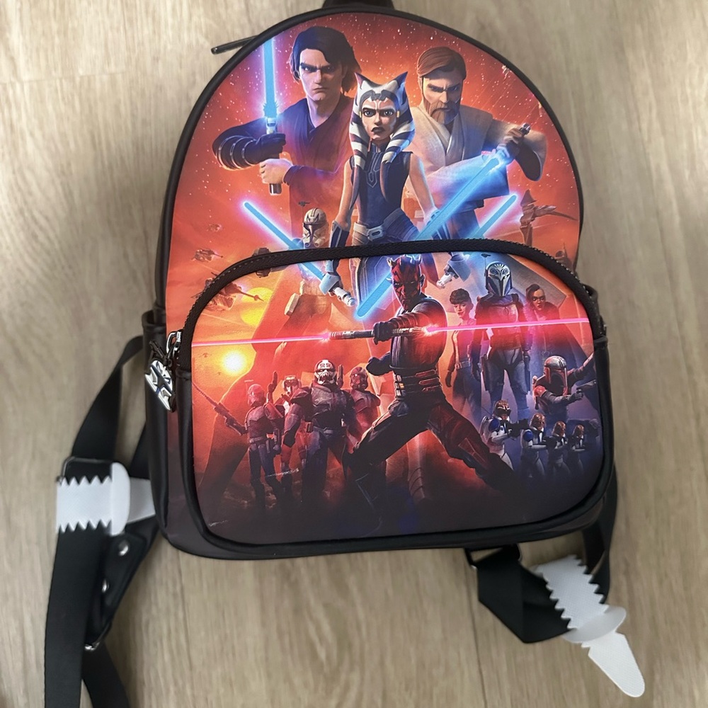 Loungefly Star Wars Clone Wars Glow in the Dark backpack NWT
